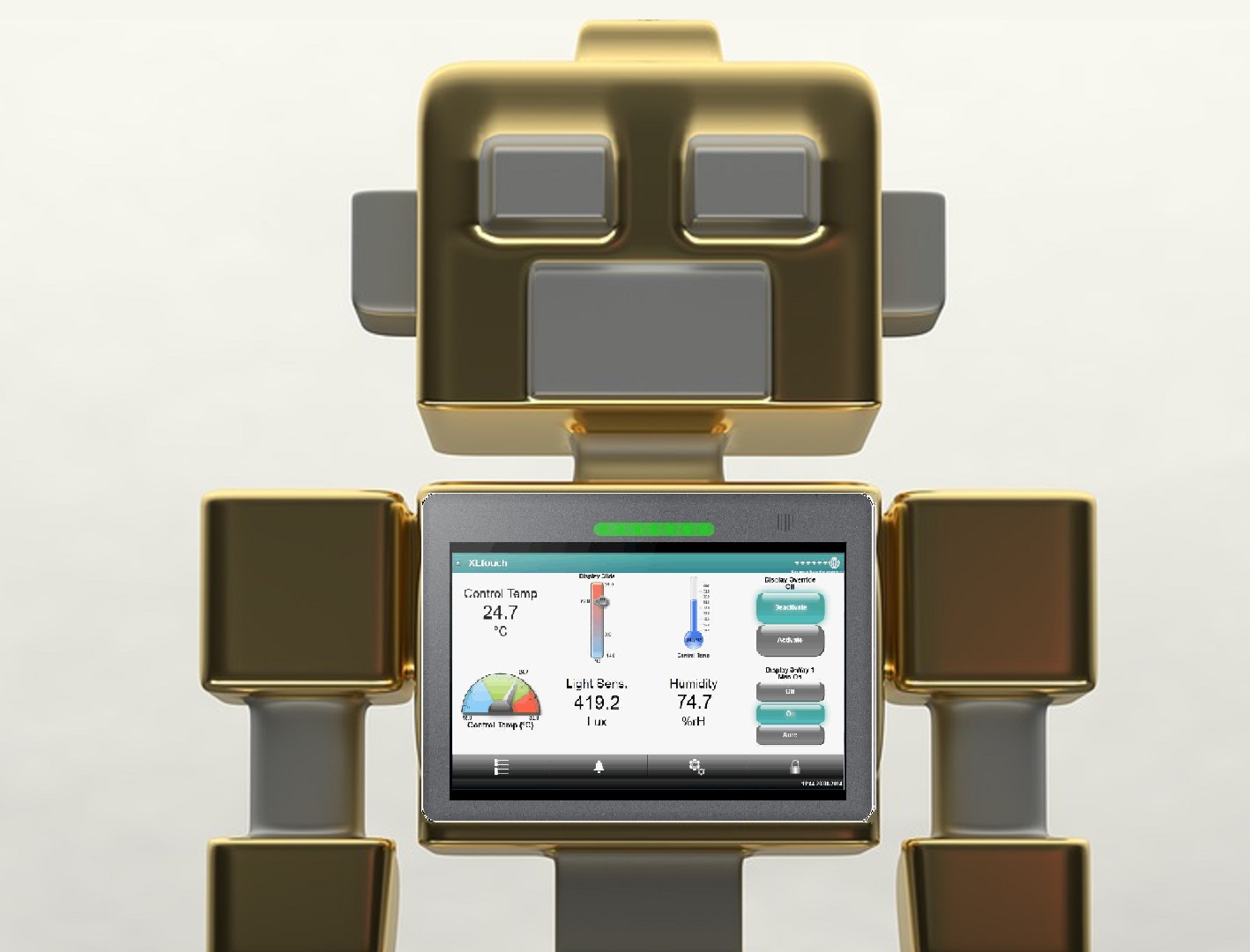 Roboter mit Mimic oben