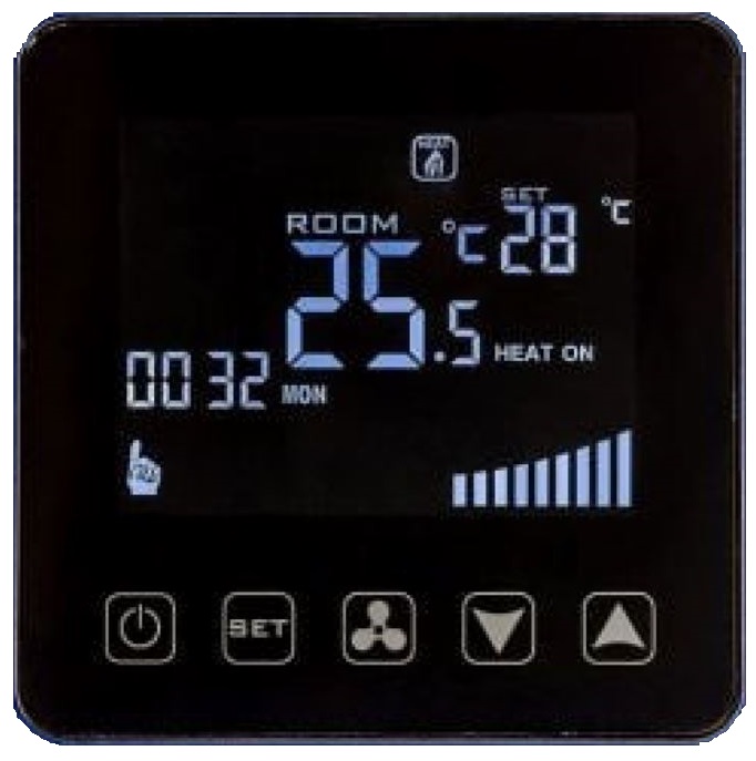 Fan COIL RBG Schwarz